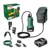 Bosch Akku-Regenwasserpumpen GardenPump 18V-2000: Akku 18V 2.5Ah, Ladegerät AL 1810 CV