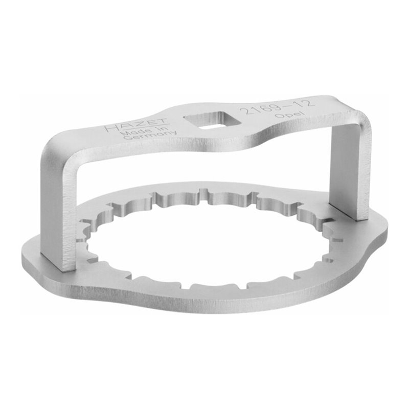 HAZET Ölfilter-Schlüssel, Vierkant hohl 12,5 mm (1/2 Zoll), Rillenprofil, 107 mm