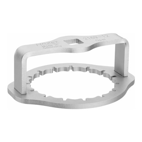 HAZET Ölfilter-Schlüssel, Vierkant hohl 12,5 mm (1/2 Zoll), Rillenprofil, 107 mm