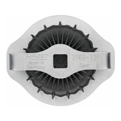 HAZET Ölfilter-Schlüssel, Vierkant hohl 12,5 mm (1/2 Zoll), Rillenprofil, 107 mm