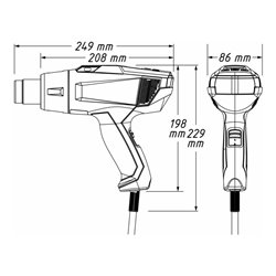 HAZET Heißluft-Handgerät Satz, Anzahl Werkzeuge: 6