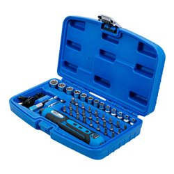 BGS Akku-Schraubendreher inkl. Bit- und Steckschlüssel-Satz 41-tlg.