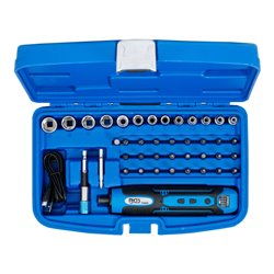 BGS Akku-Schraubendreher inkl. Bit- und Steckschlüssel-Satz 41-tlg.