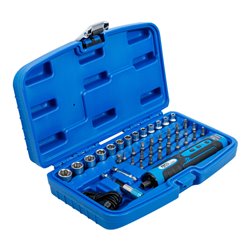 BGS Akku-Schraubendreher inkl. Bit- und Steckschlüssel-Satz 41-tlg.