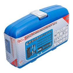 BGS Akku-Schraubendreher inkl. Bit- und Steckschlüssel-Satz 41-tlg.