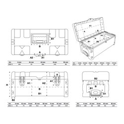 BGS Hartschalen-Werkzeugkoffer-Aufsatz für Art. 2002