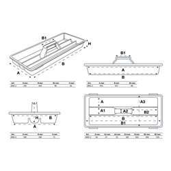 BGS Hartschalen-Werkzeugkoffer-Aufsatz für Art. 2002