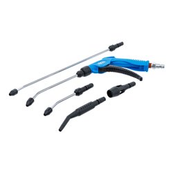 BGS Druckluft-Ausblaspistolen-Satz mit 5 Aufsätzen