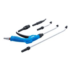 BGS Druckluft-Ausblaspistolen-Satz mit 5 Aufsätzen