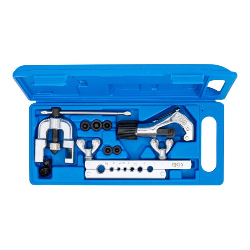 BGS Doppel-Bördelgerät mit Rohrabschneider 10-tlg.