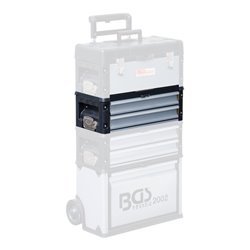 BGS Hartschalen-Werkzeugkoffer-Aufsatz 2 Schubladen für Art. 2002