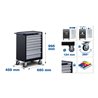 BGS Werkstattwagen 7 Schubladen leer Obere Platte belastbar bis 50 kg