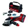 Einhell Akku-Winkelschleifer TC-AG 18/115 Li Kit 4,0Ah