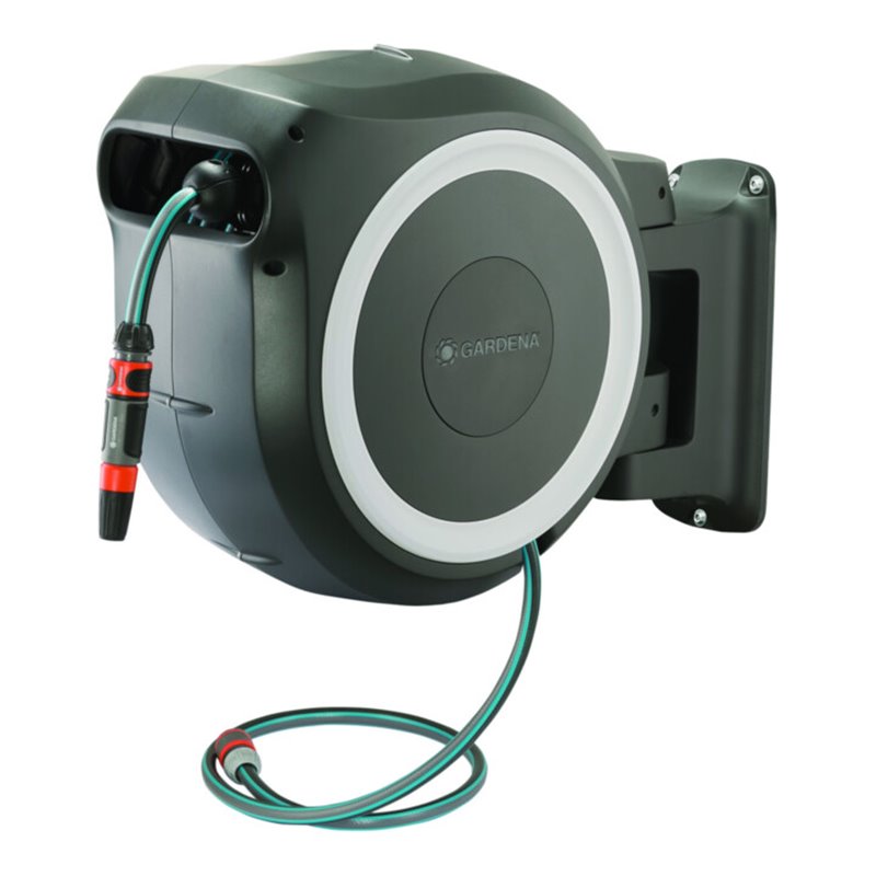 GARDENA Wand-Schlauchbox RollUp L (weiß) 30 m