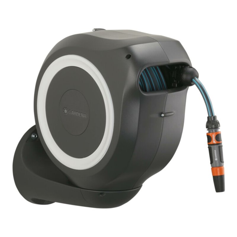 GARDENA Wand-Schlauchbox RollUp M (weiß) 20 m