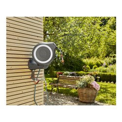 GARDENA Wand-Schlauchbox RollUp M (weiß) 20 m