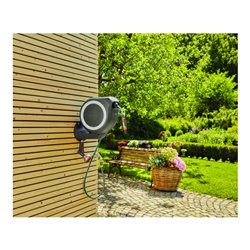 GARDENA Wand-Schlauchbox RollUp S (weiß) 15 m