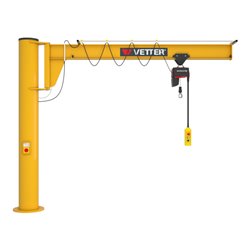 Vetter Säulenschwenkkran PRAKTIKUS Verbundanker-System Elektrokettenzug 250kg, 6,0m