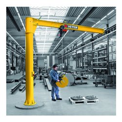 Vetter Säulenschwenkkran PRIMUS Verbundanker-System Elektrokettenzug 250kg, 3,0m