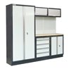 STIER Werkstatteinrichtung Basic 6-teilig mit Lochwand und Multiplex-Arbeitsplatte BxTxH 4235x460x2000mm