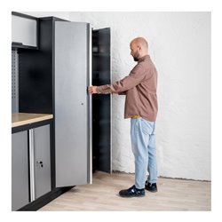 STIER Werkstatteinrichtung Basic 6-teilig mit Lochwand und Multiplex-Arbeitsplatte BxTxH 4235x460x2000mm