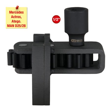 KS Tools 1/2 Zoll Motor-Durchdrehvorrichtung für Mercedes / MAN, 100 mm