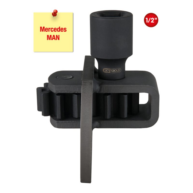 KS Tools 1/2 Zoll Motor-Durchdrehvorrichtung für Mercedes / MAN, 70 mm