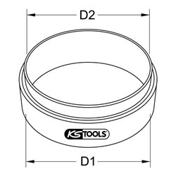 KS Tools Kolbenring-Einbauhilfe für Scania, 130 mm