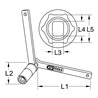 KS Tools Spezial-Gegenhalteschlüssel für Volvo, Flach/Oval, 18 mm
