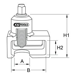 KS Tools Kugelgelenk-Ausdrücker für Volvo, 85,0 mm