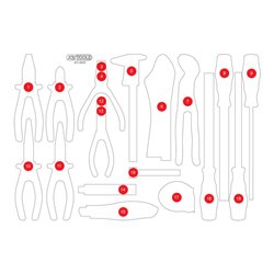 KS Tools Leere Schaumstoffeinlage zu 811.0019