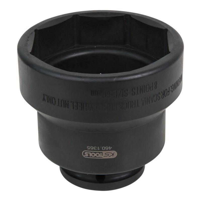 KS Tools 3/4 Zoll Achsmuttern-Schlüssel, 8-kant, für Scania, 80 mm