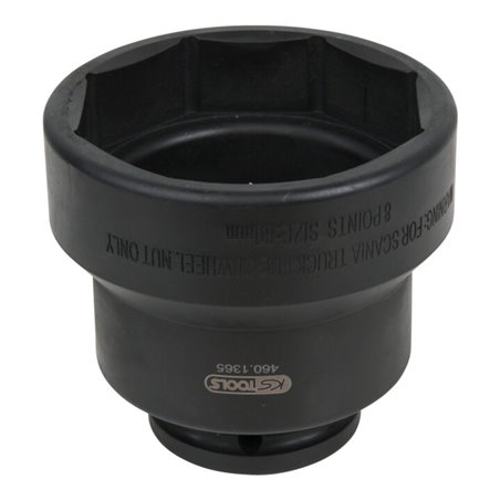 KS Tools 3/4 Zoll Achsmuttern-Schlüssel, 8-kant, für Scania, 80 mm