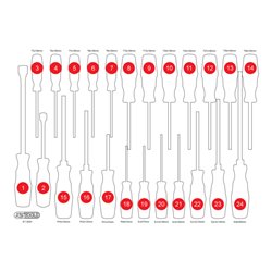 KS Tools Leere Schaumstoffeinlage zu 811.0024
