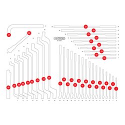 KS Tools Leere Schaumstoffeinlage zu 811.0038