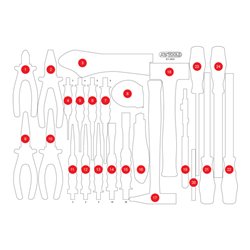 KS Tools Leere Schaumstoffeinlage zu 811.0033