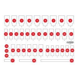 KS Tools Leere Schaumstoffeinlage zu 811.0039