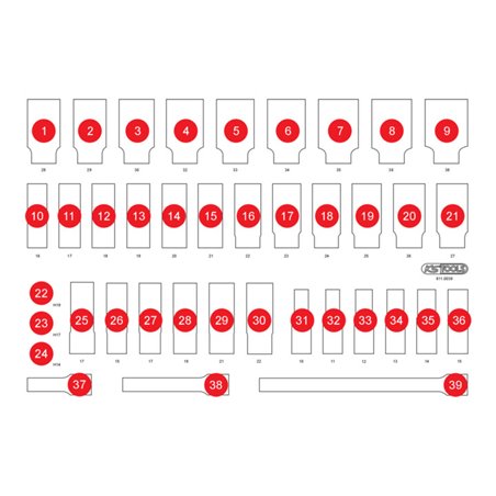 KS Tools Leere Schaumstoffeinlage zu 811.0039
