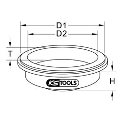 KS Tools Einbauwerkzeug für Kurbelwellen-Simmerring for Scania