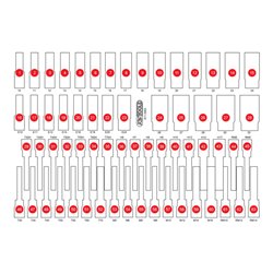 KS Tools Leere Schaumstoffeinlage zu 811.0063