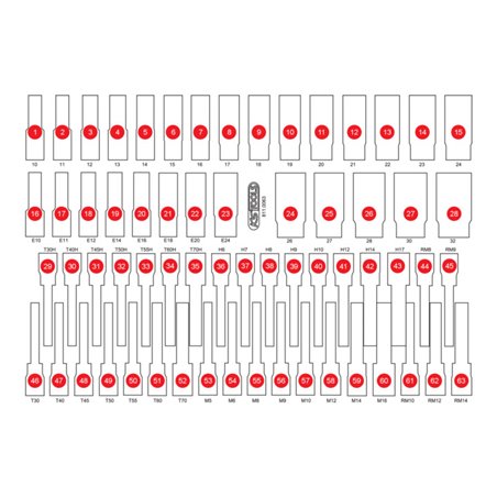 KS Tools Leere Schaumstoffeinlage zu 811.0063