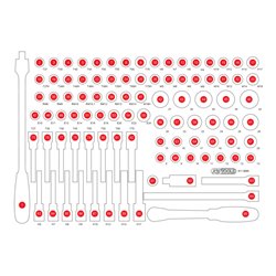 KS Tools Leere Schaumstoffeinlage zu 811.0095