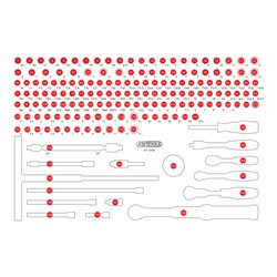 KS Tools Leere Schaumstoffeinlage zu 811.0169