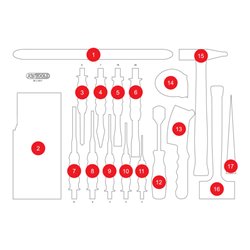 KS Tools Leere Schaumstoffeinlage zu 811.1017