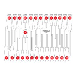 KS Tools Leere Schaumstoffeinlage zu 811.1027