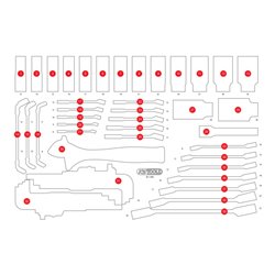 KS Tools Leere Schaumstoffeinlage zu 811.1055