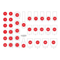 KS Tools Leere Schaumstoffeinlage zu 811.1033