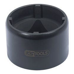 KS Tools 3/4 Zoll Nutmuttern-Schlüssel mit 4 Zapfen für Scania, 72/80 mm