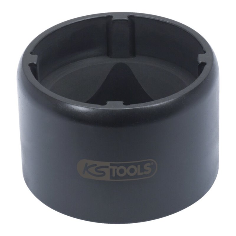 KS Tools 3/4 Zoll Nutmuttern-Schlüssel mit 4 Zapfen für Scania, 72/80 mm