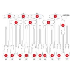 KS Tools Leere Schaumstoffeinlage zu 811.2018